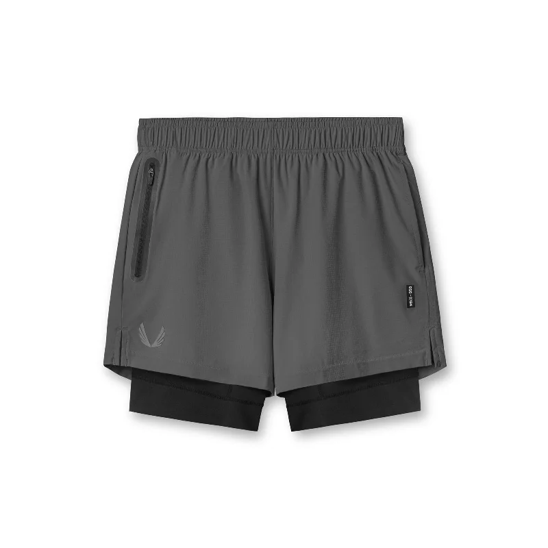 0784. Ultralite™ 6" Liner Short   - Raven/Black