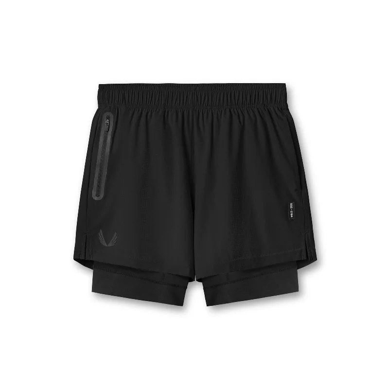 0784. Ultralite™ 6" Liner Short   - Dusk Black/Black