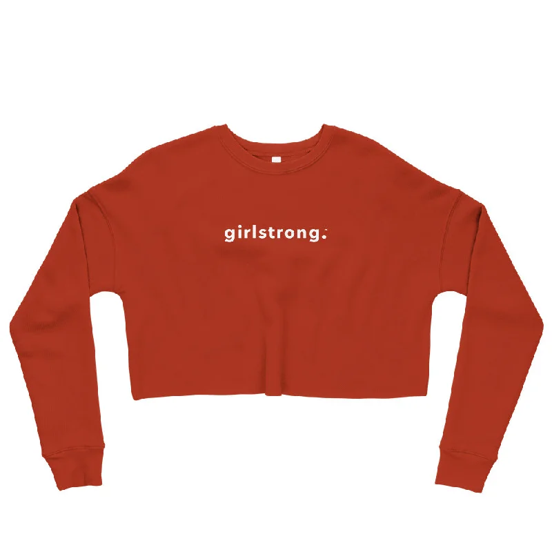 EVERYDAY FLEECE CROPPED SWEATSHIRT BRICK