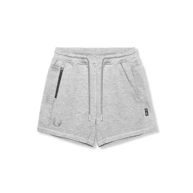 0867. Tech-Terry™ Sidelock Sweat Short - Heather Grey