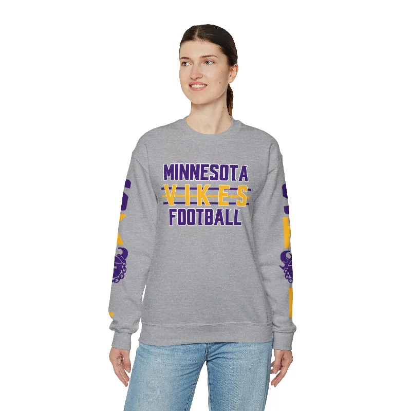 Unisex Heavy Blend™ Crewneck - Vikes Football + The Original (Sleeves)