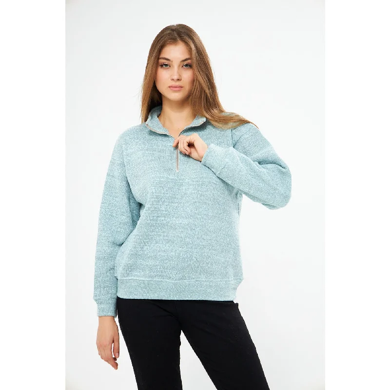 Floating Blue Oversized Sweatshirt