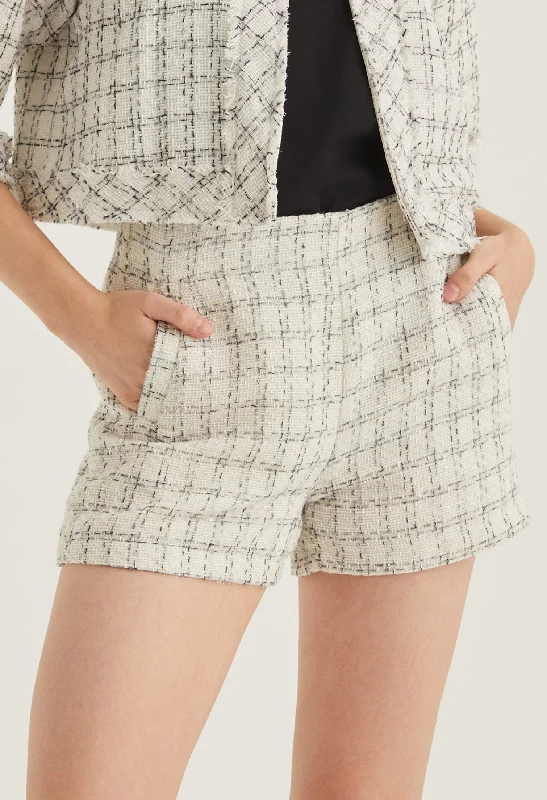 Tweed Chic Brunch Shorts