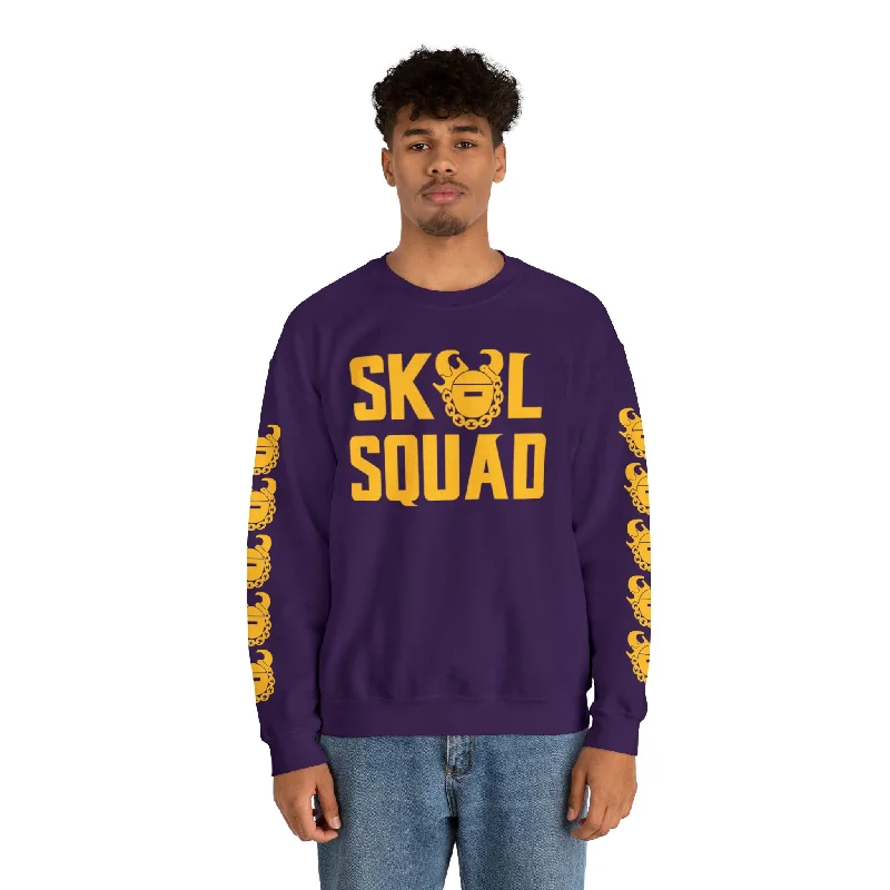 Unisex Heavy Blend™ Crewneck - SQUAD + Game Day Helmet (Sleeves)