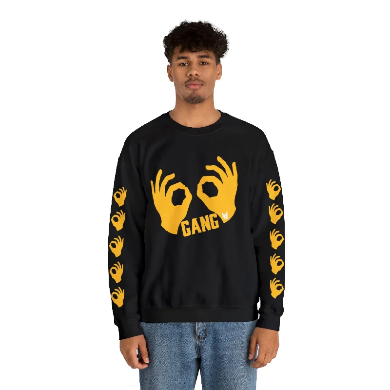 Unisex Heavy Blend™ Crewneck - Griddy Gang + Hands (Sleeves)