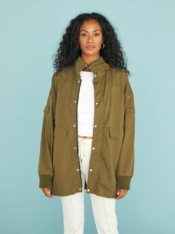 Mouna Windbreaker Jacket - Army