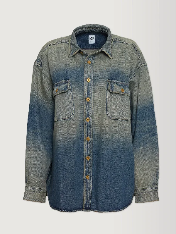 Busy Boyfriend Shirt - Seine Wash