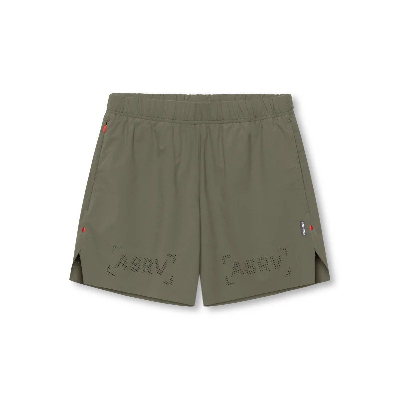 0737. Ripstop 6" Perforated Short - Olive