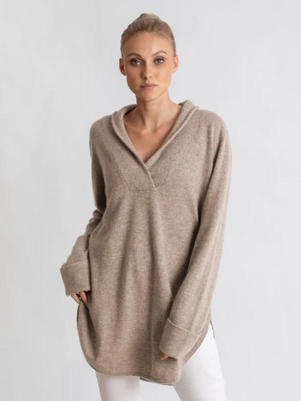 Cashmere sweater "Ida" - toast