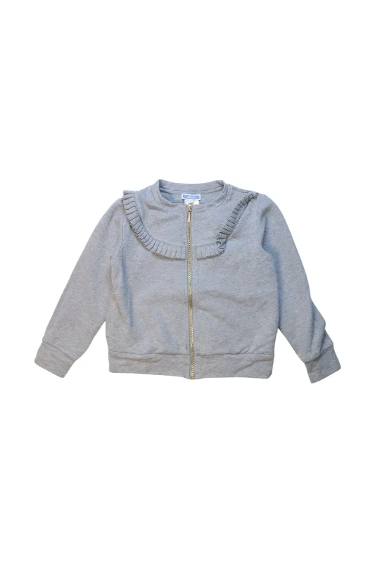 Jacadi Ruffled Zippered Sweatshirt 6T