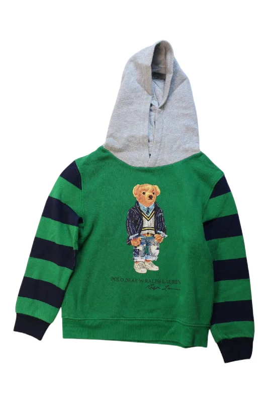 Polo Ralph Lauren Bear Embroidered Hooded Sweatshirt 6T