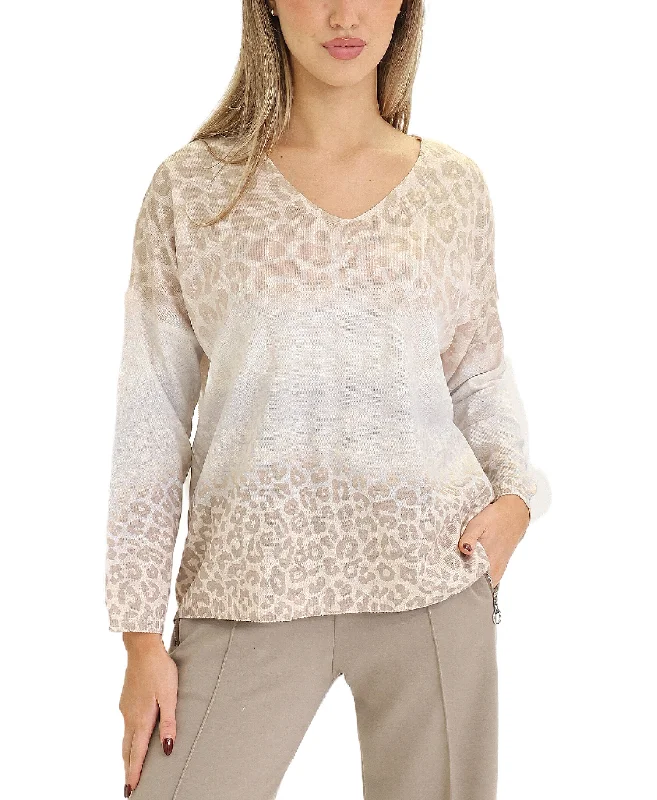 Ombre Leopard Knit Top