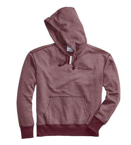 Champion Life Men's Heritage Heather YC Hoodie, Embroidered Logo Maroon