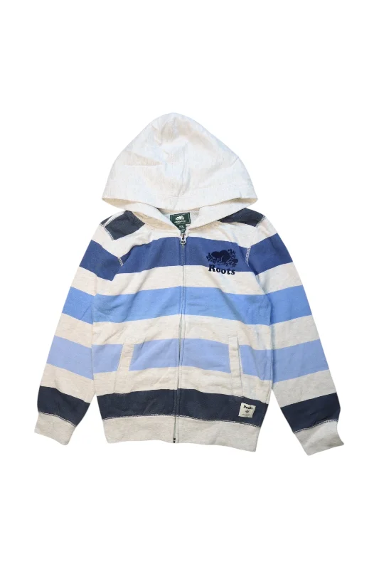 Roots Hooded Zippered Sweatshirt 7-8Y