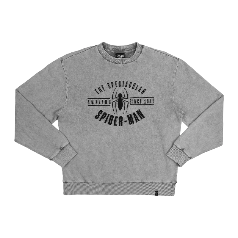 The Spectacular Spider-Man Gray Crew Sweatshirt