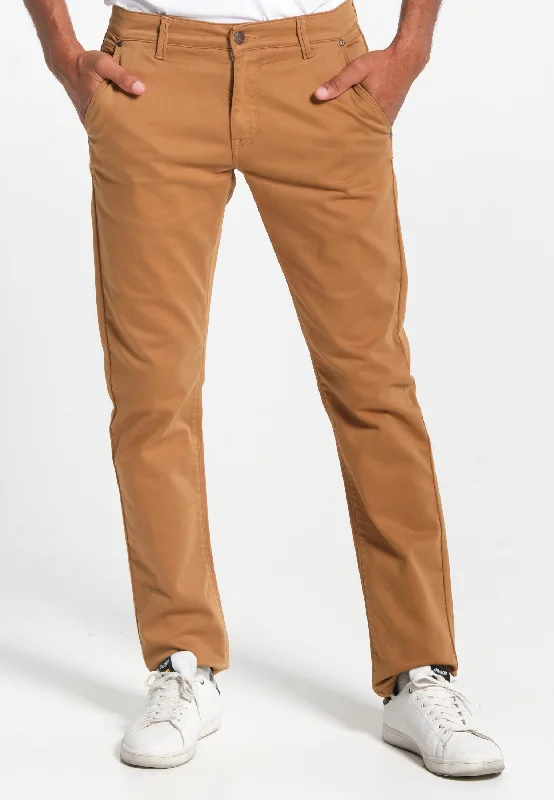 Pantalon chino homme beige