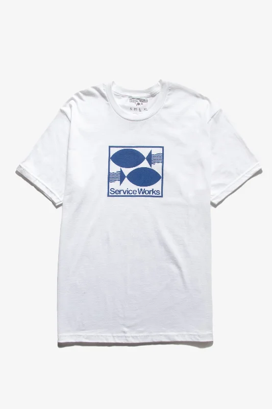 Service Works - Turbot Tee - White