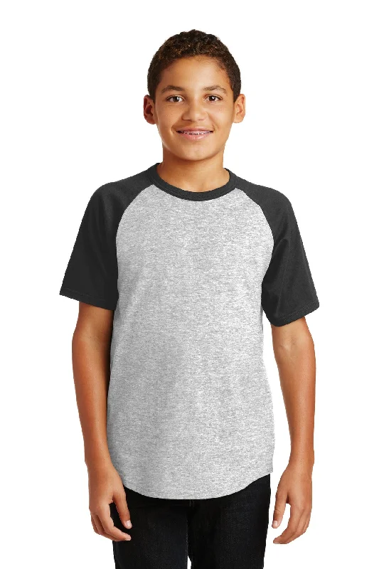 Sport-Tek Youth Short Sleeve Colorblock Raglan Jersey. YT201