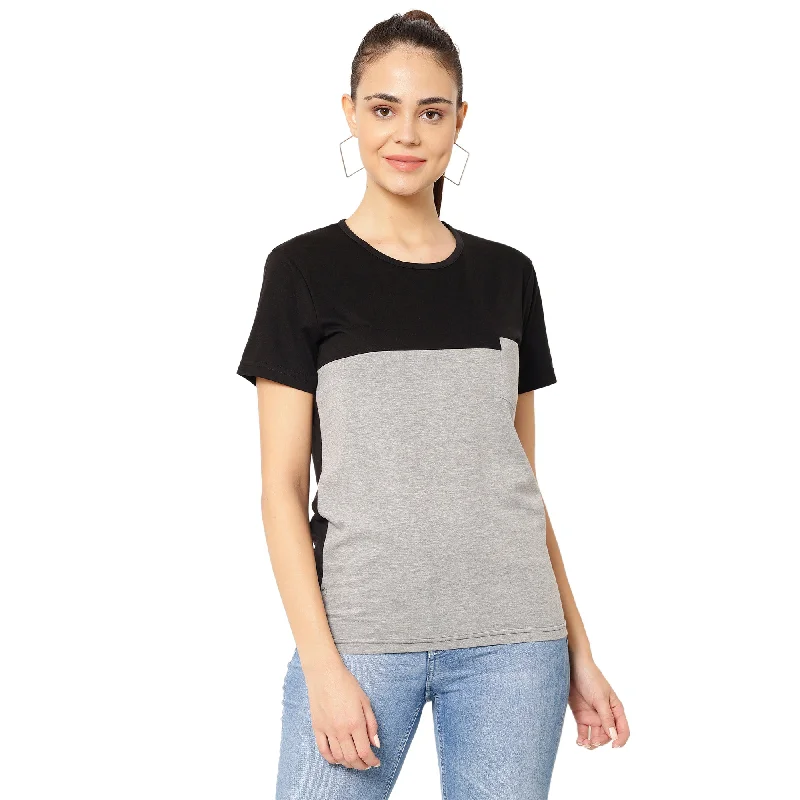 Vimal Jonney Grey Color T-shirt For Women