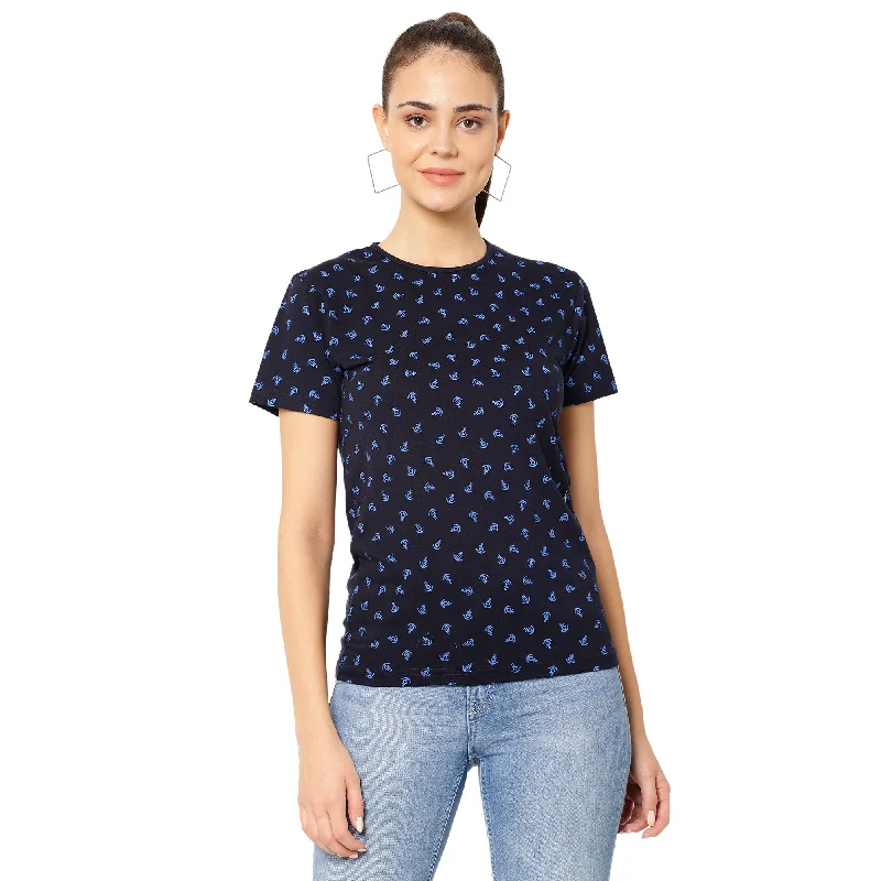 Vimal Jonney Light Blue Color T-shirt For Women